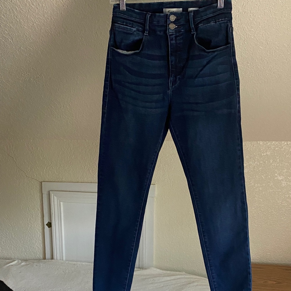KanCan Women's High Rise Jeans - Dark Blue